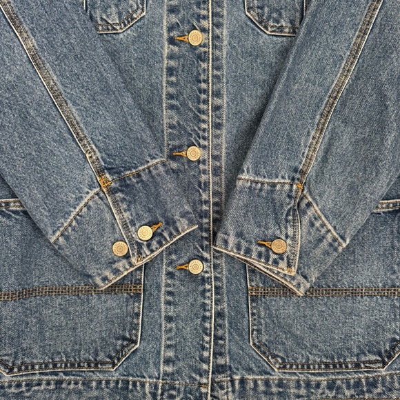 Ralph Lauren Lauren Jeans Co Women’s Denim Chore Barn Trucker Jean Jacket - Picture 7 of 9